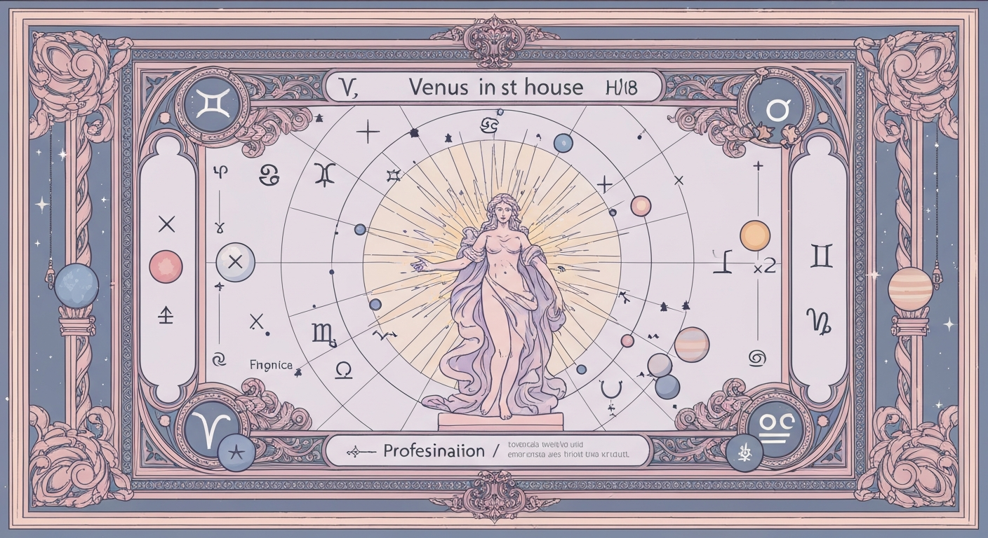 Comprendre Vénus en Maison 1 du Thème Natal